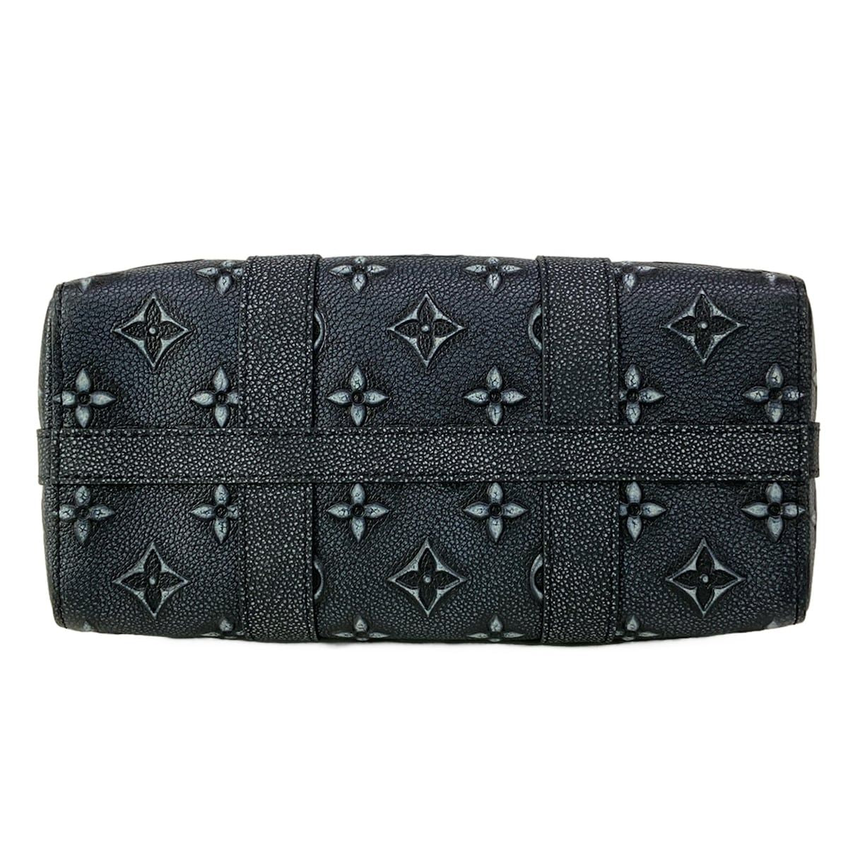 Louis Vuitton Shoulder Bag Collection City Keepall LV Faded Charcoal Leather — view 5