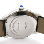 Cartier Watch Rondo Solo XL SS Leather White — view 3