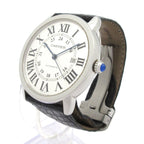Cartier Watch Rondo Solo XL SS Leather White — view 2