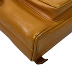 Gucci Bamboo Backpack Pigskin Leather Gold Brown — view 6