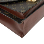 Louis Vuitton Monceau Monogram Leather Brown Handbag Gold — view 6