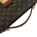 Louis Vuitton Monceau Monogram Leather Brown Handbag Gold — view 5