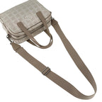 Chanel New Travel Leather Canvas Beige Handbag Silver — view 5