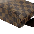 Louis Vuitton Damier Geronimos Leather Brown Belt Bag Gold — view 5