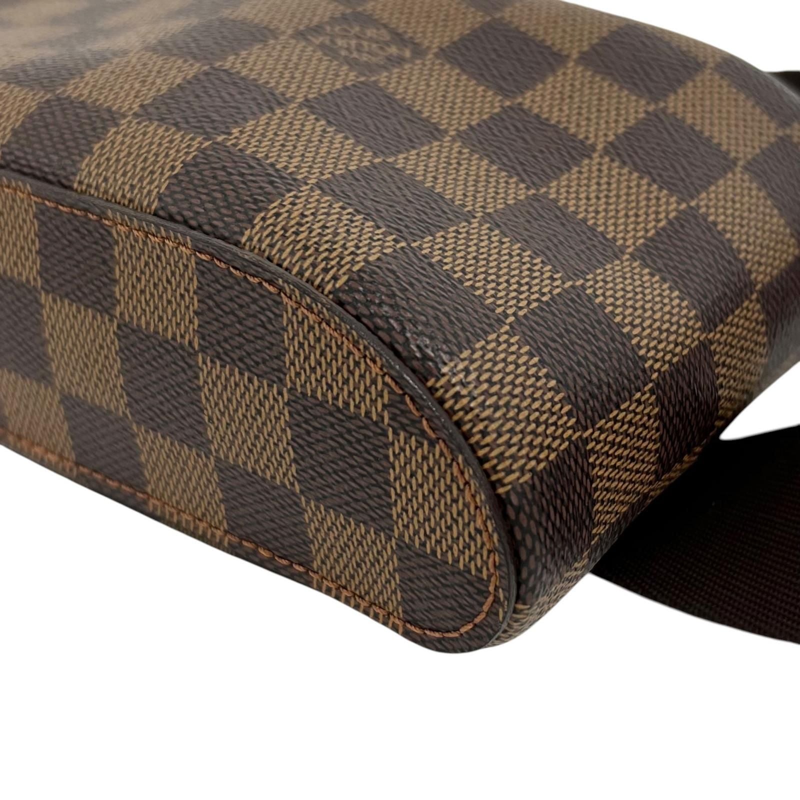 Louis Vuitton Damier Geronimos Leather Brown Belt Bag Gold — view 5