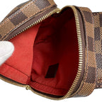 Louis Vuitton Damier Geronimos Leather Brown Belt Bag Gold — view 9