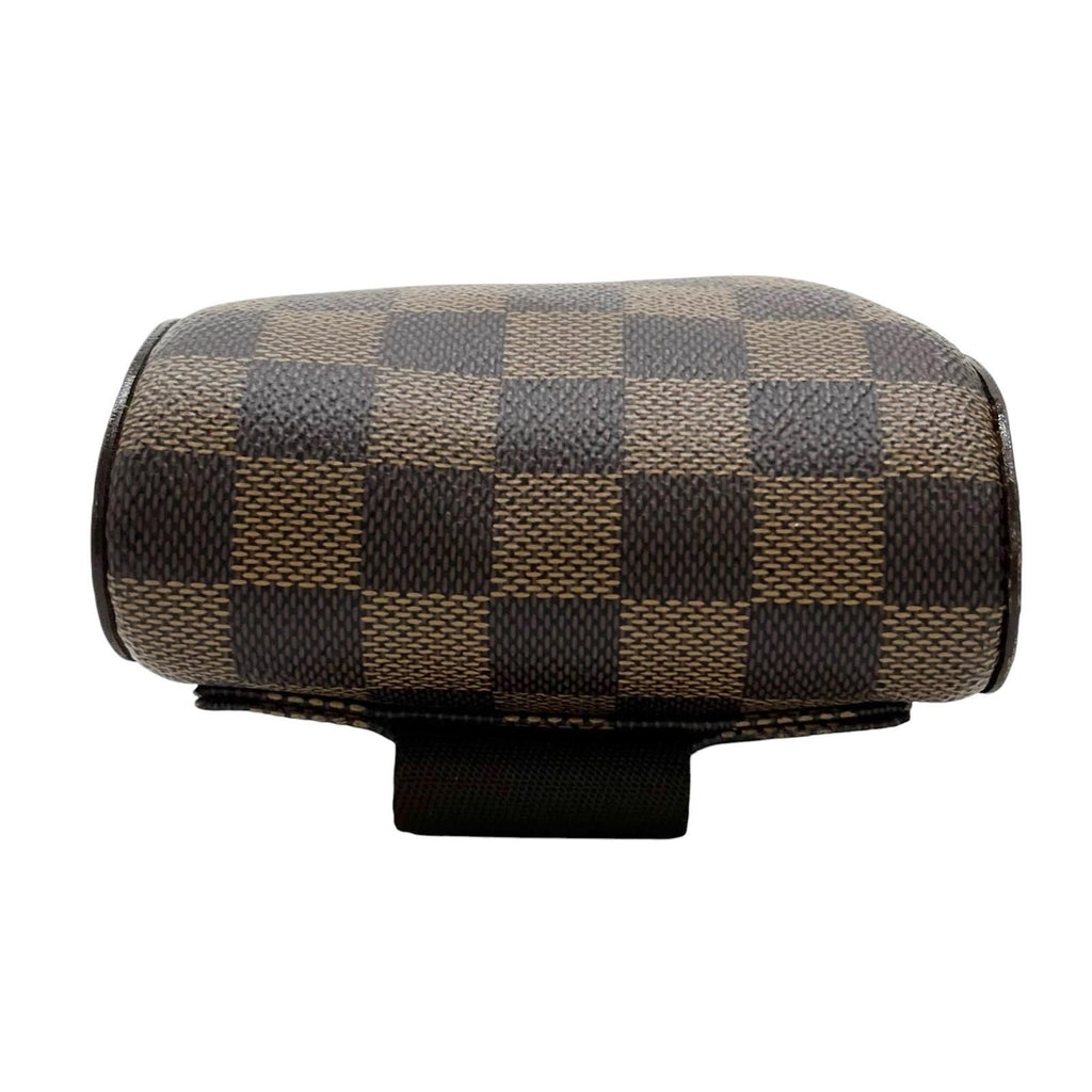 Louis Vuitton Damier Geronimos Leather Brown Belt Bag Gold — view 3