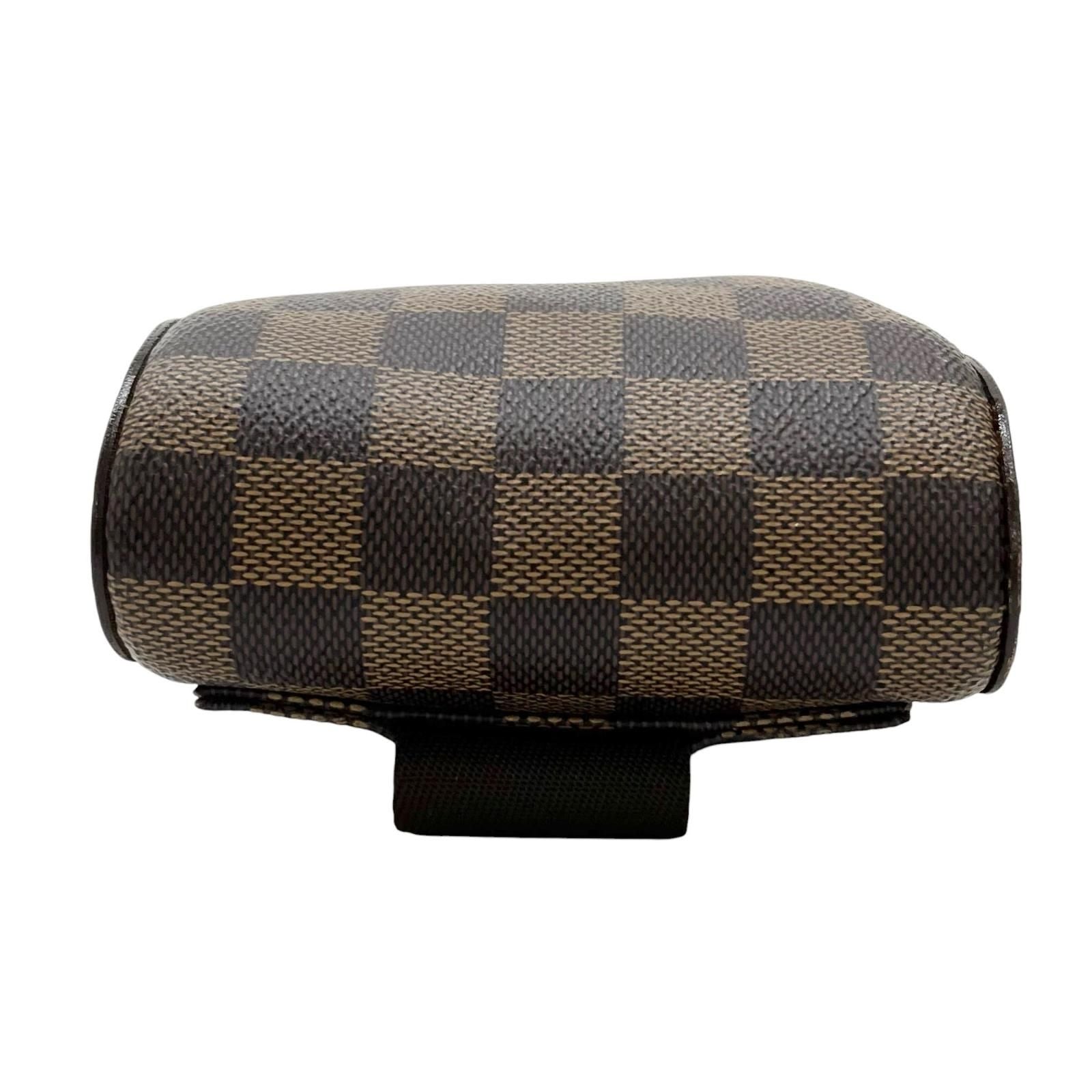 Louis Vuitton Damier Geronimos Leather Brown Belt Bag Gold — view 3