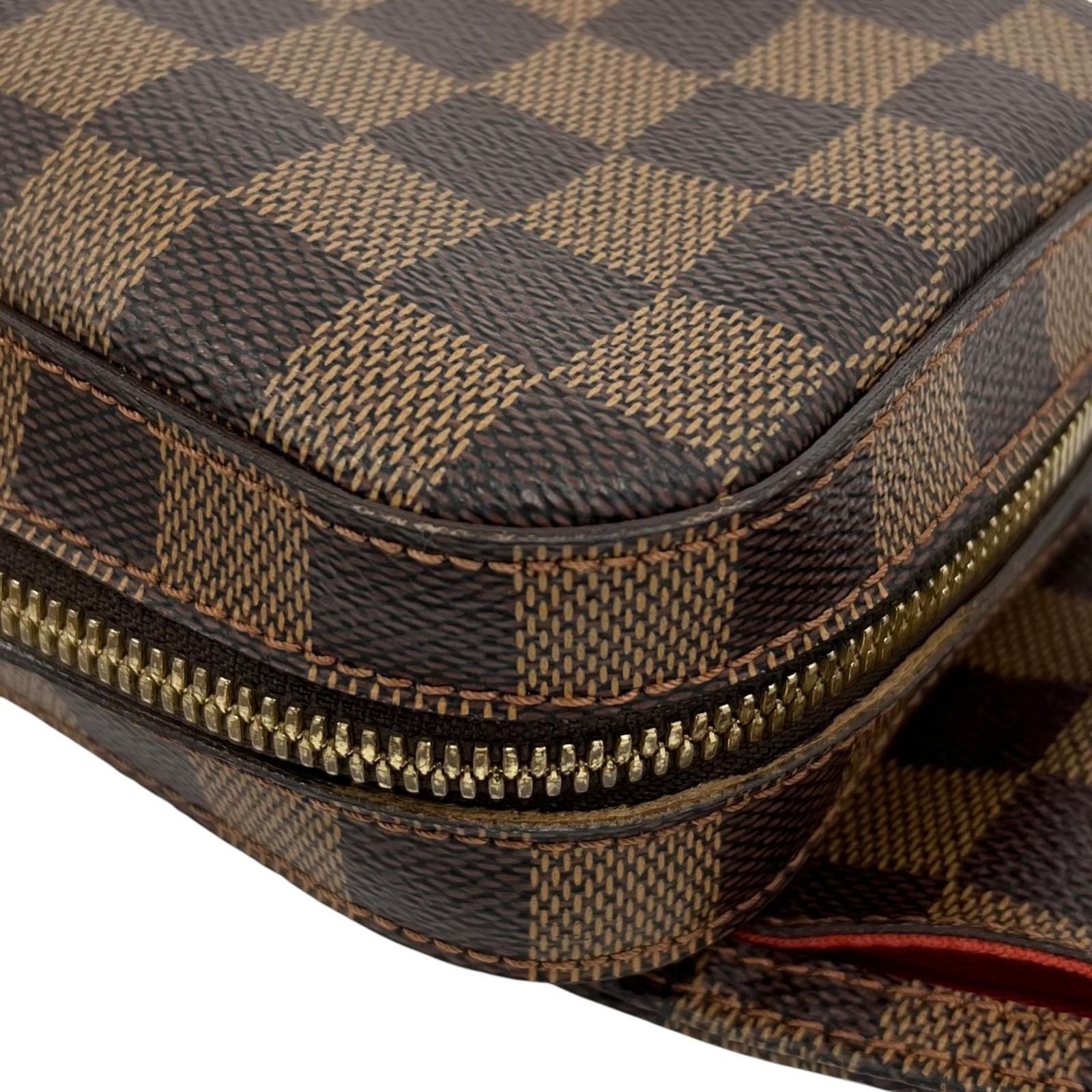 Louis Vuitton Damier Geronimos Leather Brown Belt Bag Gold — view 7