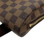 Louis Vuitton Damier Geronimos Leather Brown Belt Bag Gold — view 8