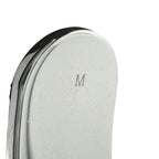 Hermes Touareg Leather Metal Silver Black Bangle Bracelet — view 7