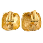 Hermes Vintage Metal Gold Earrings — view 3