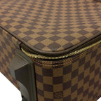Louis Vuitton Pegase 45 Damier Ebene Leather Brown Bag Gold — view 9