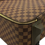 Louis Vuitton Pegase 45 Damier Ebene Leather Brown Bag Gold — view 8