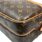 Louis Vuitton Reporter PM Monogram Leather Brown Shoulder Bag Gold — view 6
