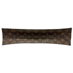 Louis Vuitton Sac Plat Monogram Handbag Leather Brown Tote Gold — view 3