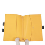 Hermes Agenda GM Leather Yellow Navy Notebook Cover Silver — view 6