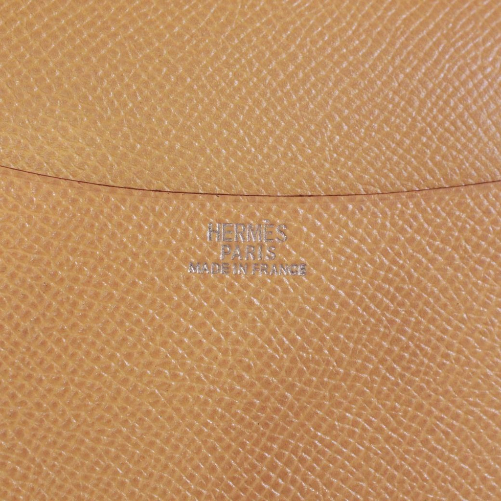 Hermes Agenda GM Leather Yellow Navy Notebook Cover Silver — view 7