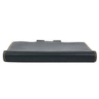 Hermes Agenda GM Leather Yellow Navy Notebook Cover Silver — view 3