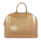 Louis Vuitton Alma GM Enamel Leather Beige Handbag Gold — view 3