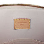 Louis Vuitton Alma GM Enamel Leather Beige Handbag Gold — view 9