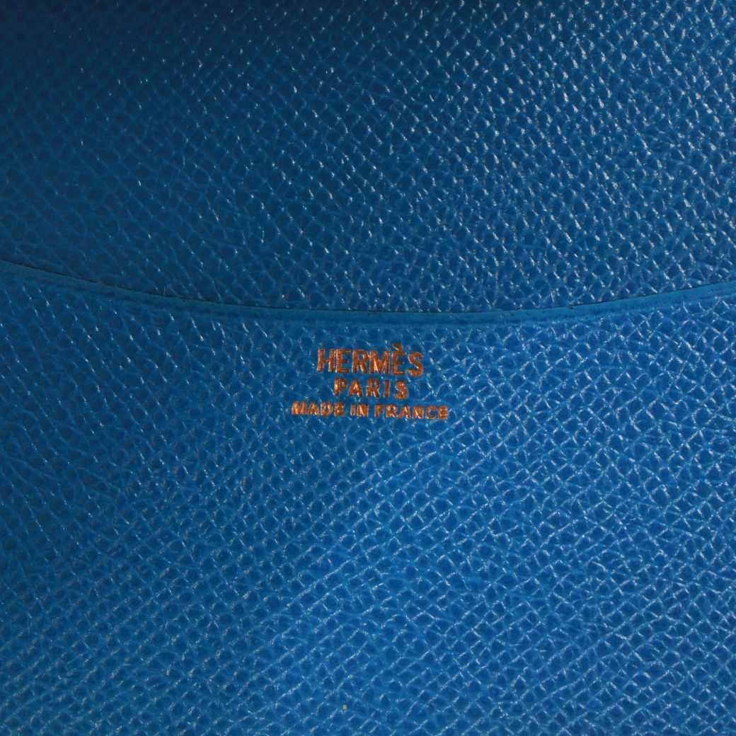 Hermes Agenda GM Leather Blue Notebook Cover Silver — view 9