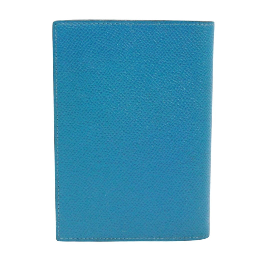 Hermes Agenda GM Leather Blue Notebook Cover Silver — view 4