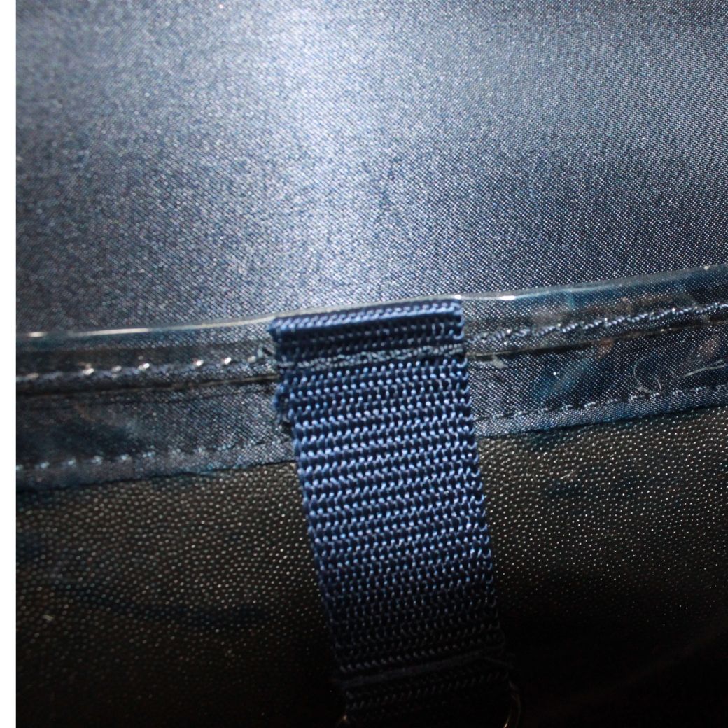Hermes Sherpa Travel Around the Stars Exhibition Nylon Navy Backpack Silver — view 9