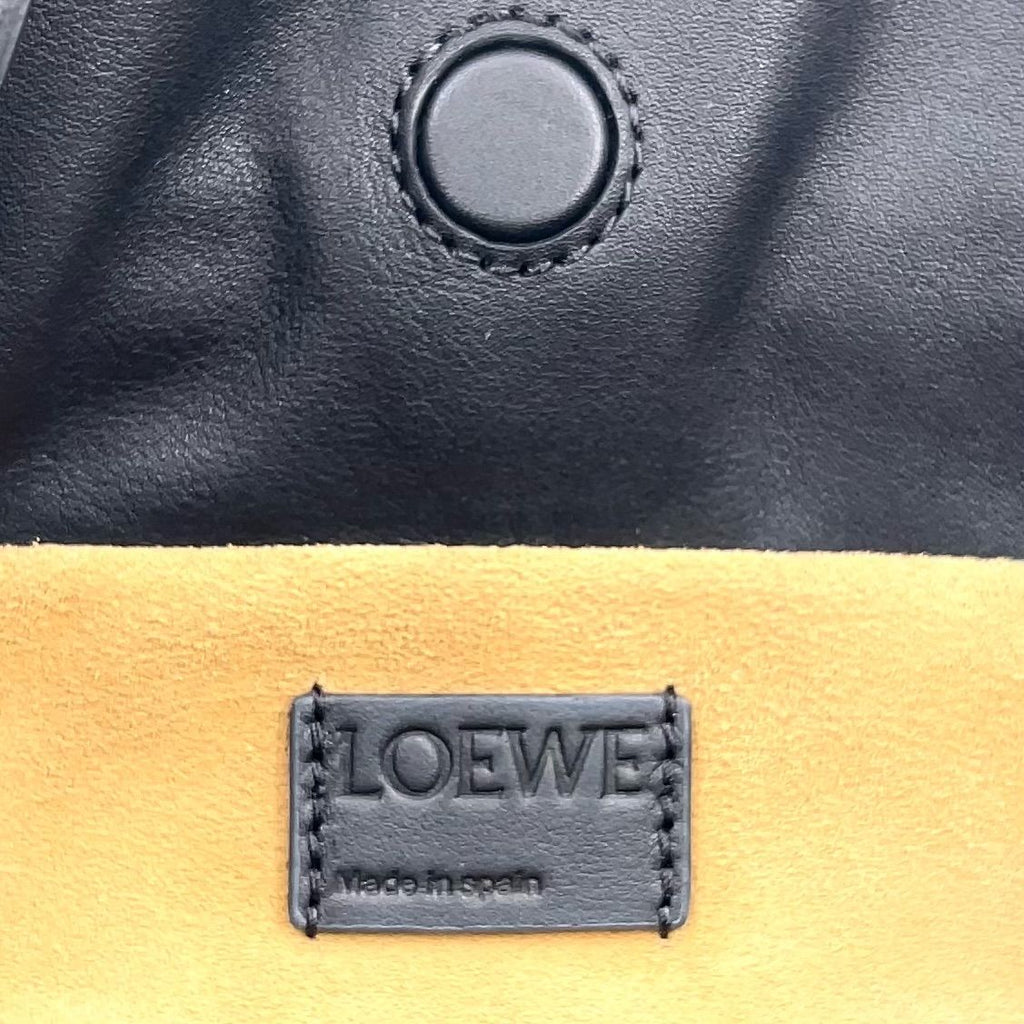 Loewe Flamenco Clutch Leather Black Shoulder Bag Silver — view 4