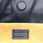 Loewe Flamenco Clutch Leather Black Shoulder Bag Silver — view 4