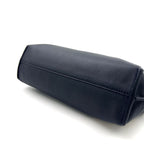 Loewe Flamenco Clutch Leather Black Shoulder Bag Silver — view 8