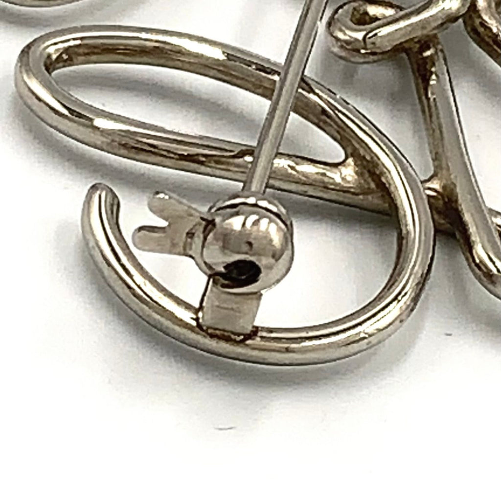 Loewe Anagram Brooch Metal Silver — view 4
