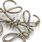 Loewe Anagram Brooch Metal Silver — view 7