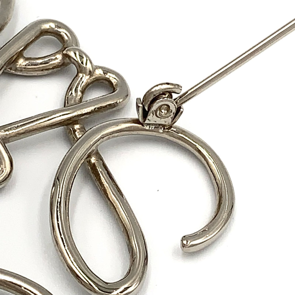 Loewe Anagram Brooch Metal Silver — view 6