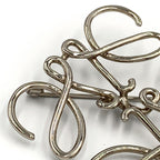 Loewe Anagram Brooch Metal Silver — view 8