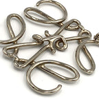 Loewe Anagram Brooch Metal Silver — view 5