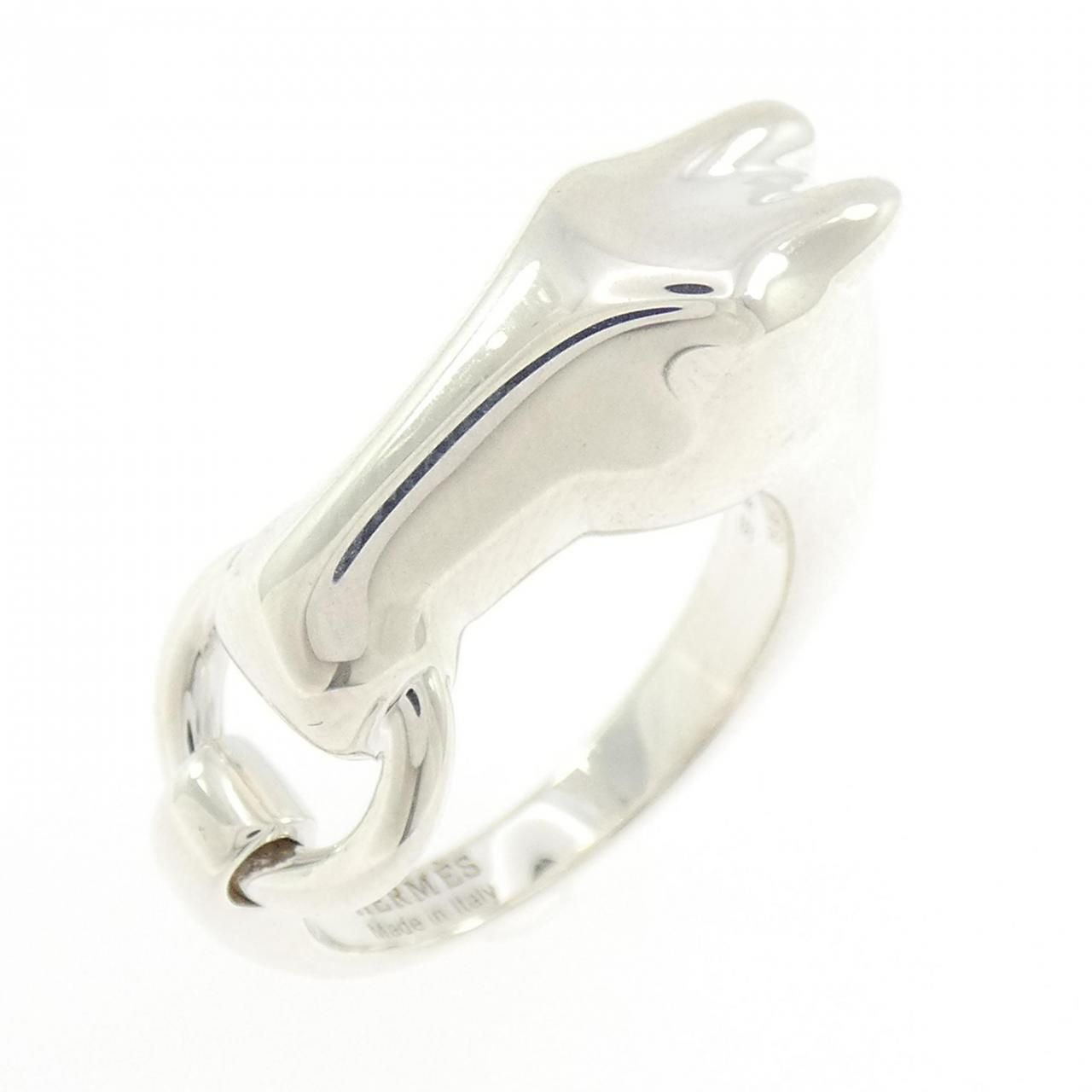 Hermes Gallop Ring Silver