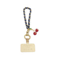 Louis Vuitton Phone Charm Monogram Denim Cherry Keychain