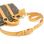 Louis Vuitton Monogram Leather Keepall Bandouliere 25 cm Boston — view 9