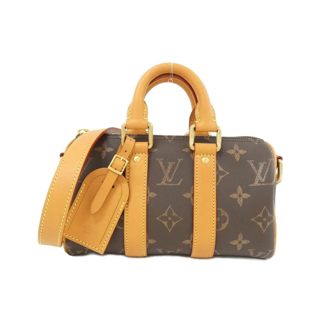 Louis Vuitton Monogram Leather Keepall Bandouliere 25 cm Boston