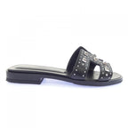 Hermes Oran Sandals Black