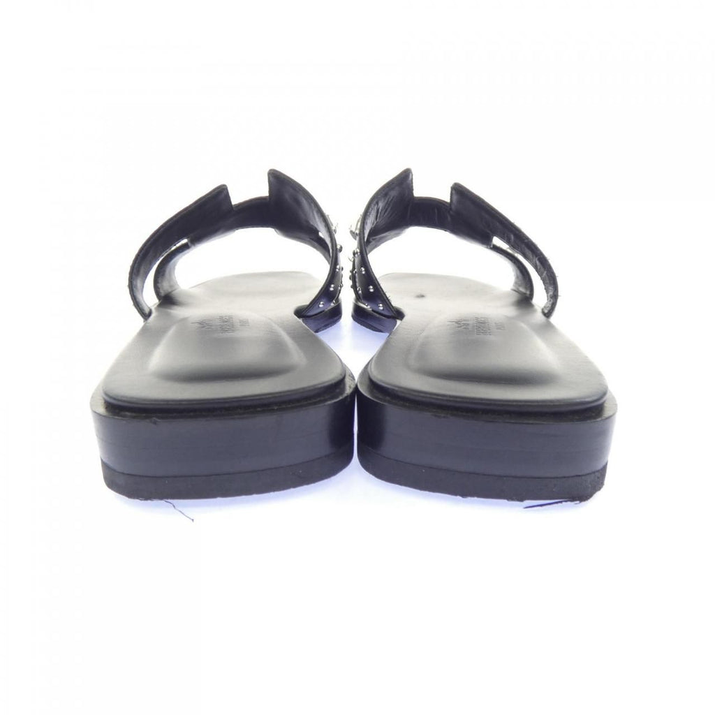 Hermes Oran Sandals Black — view 5