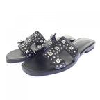 Hermes Oran Sandals Black — view 3