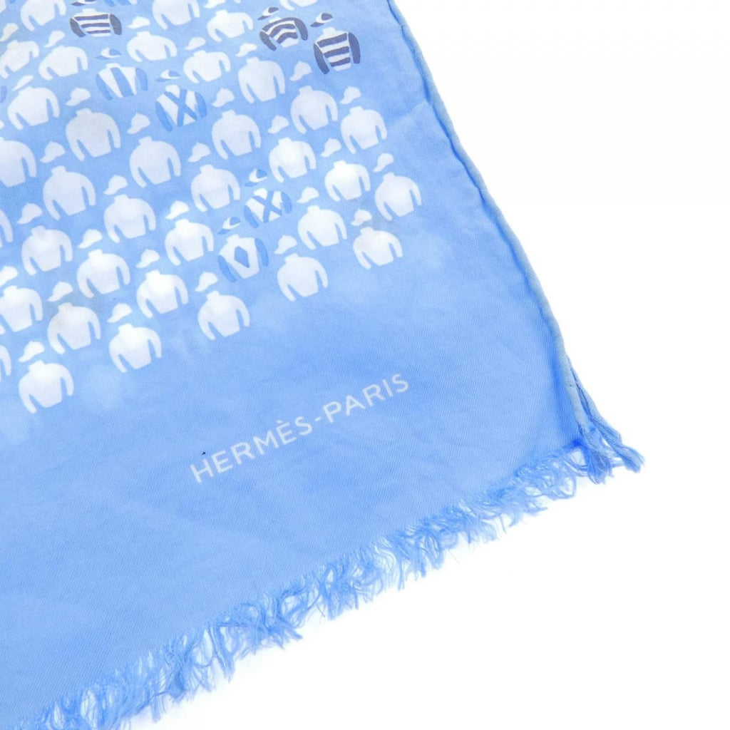 Hermes Stole Scarf Blue — view 2
