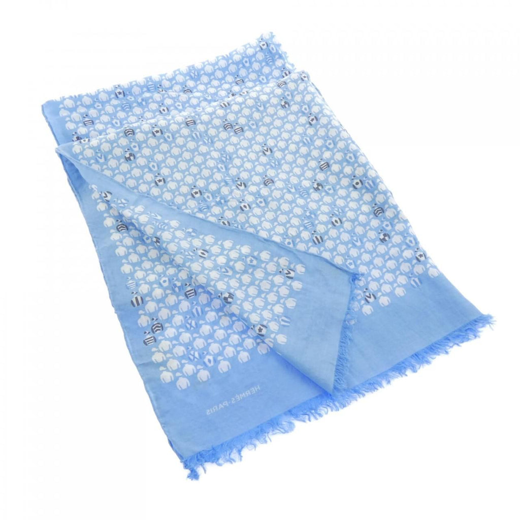 Hermes Stole Scarf Blue