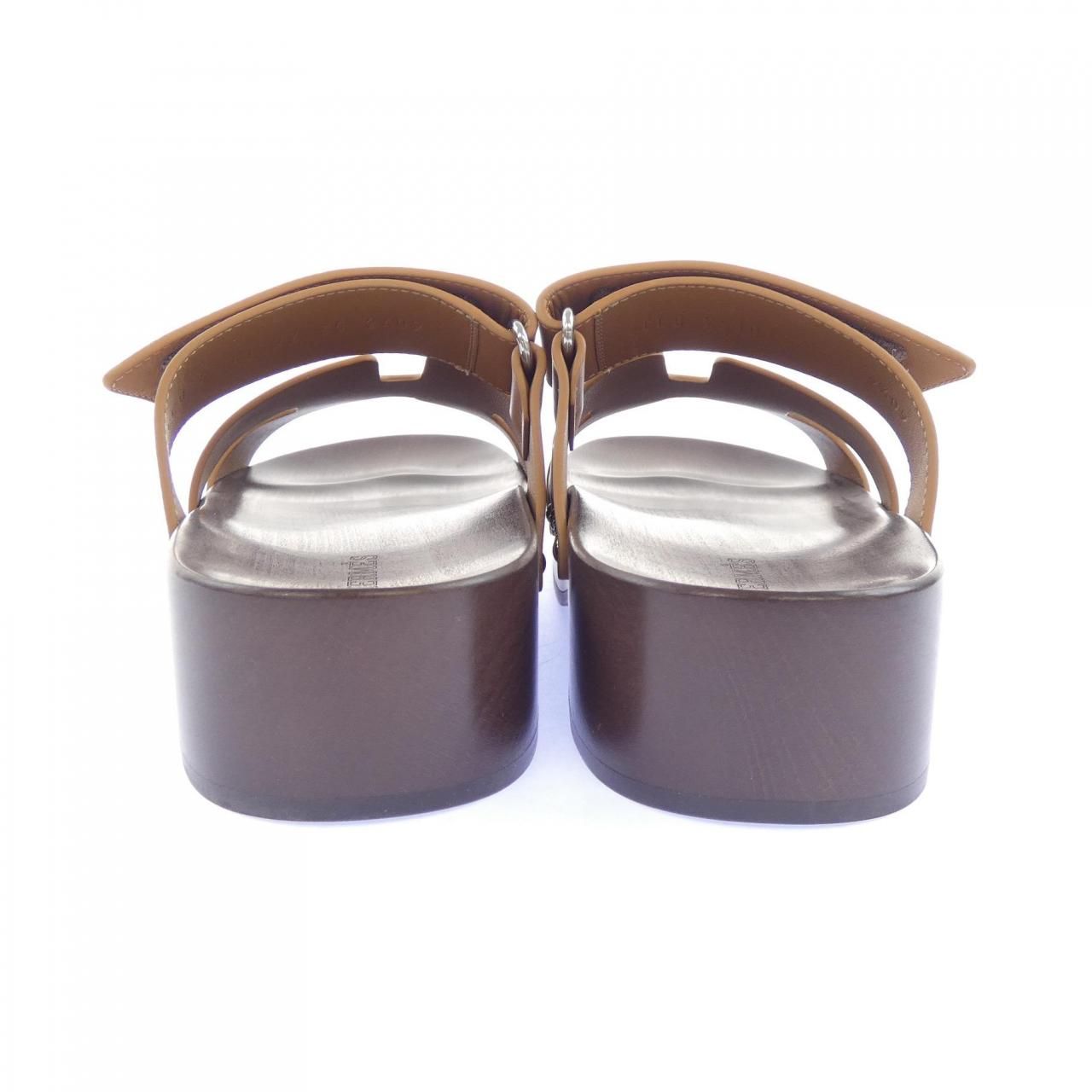 Hermes Cos Sandals Brown — view 5