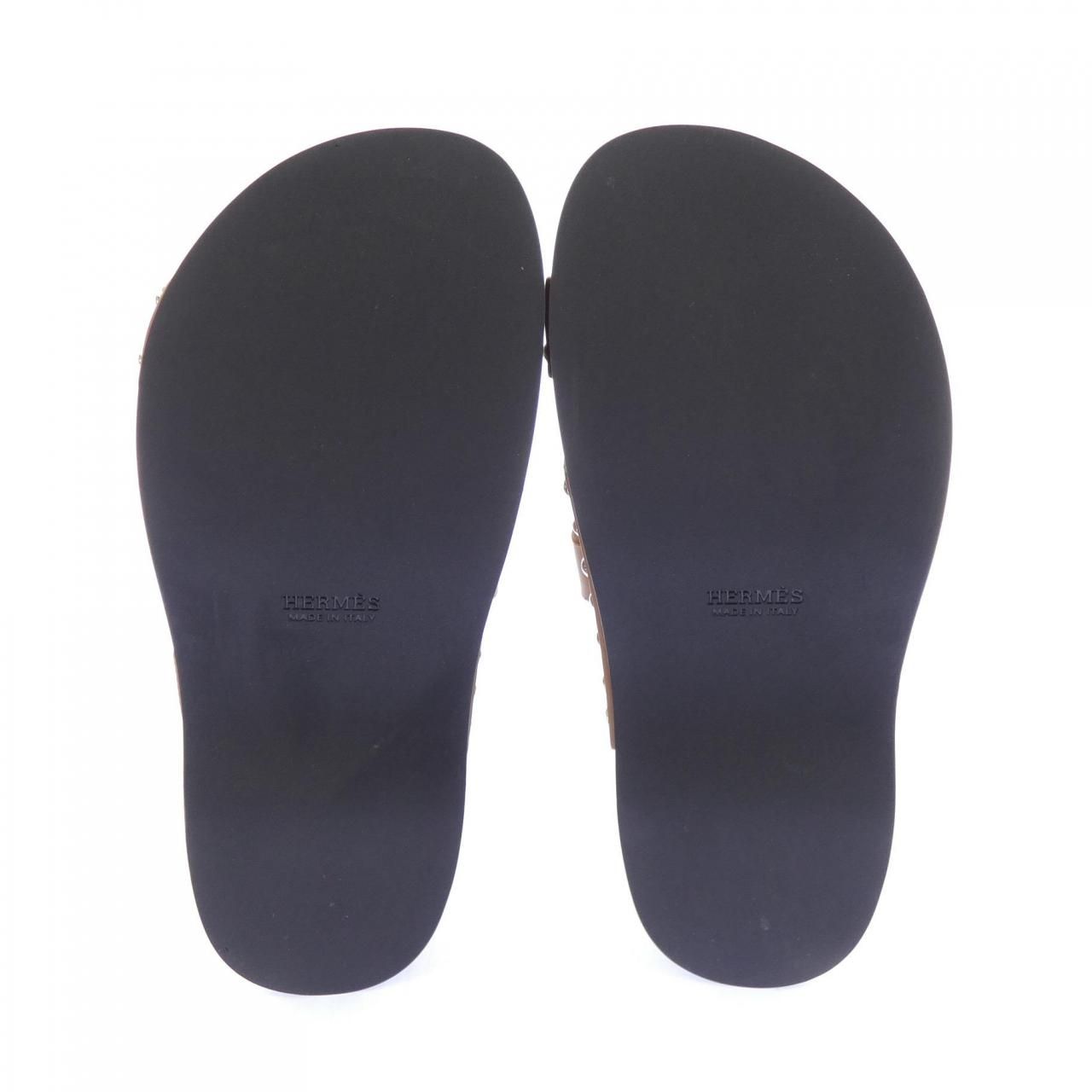 Hermes Cos Sandals Brown — view 4