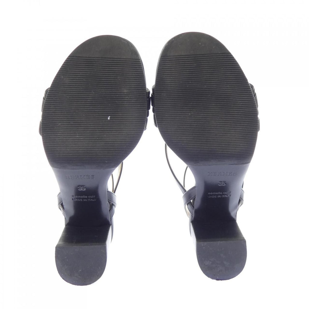 Hermes Antinea Sandals Black — view 4