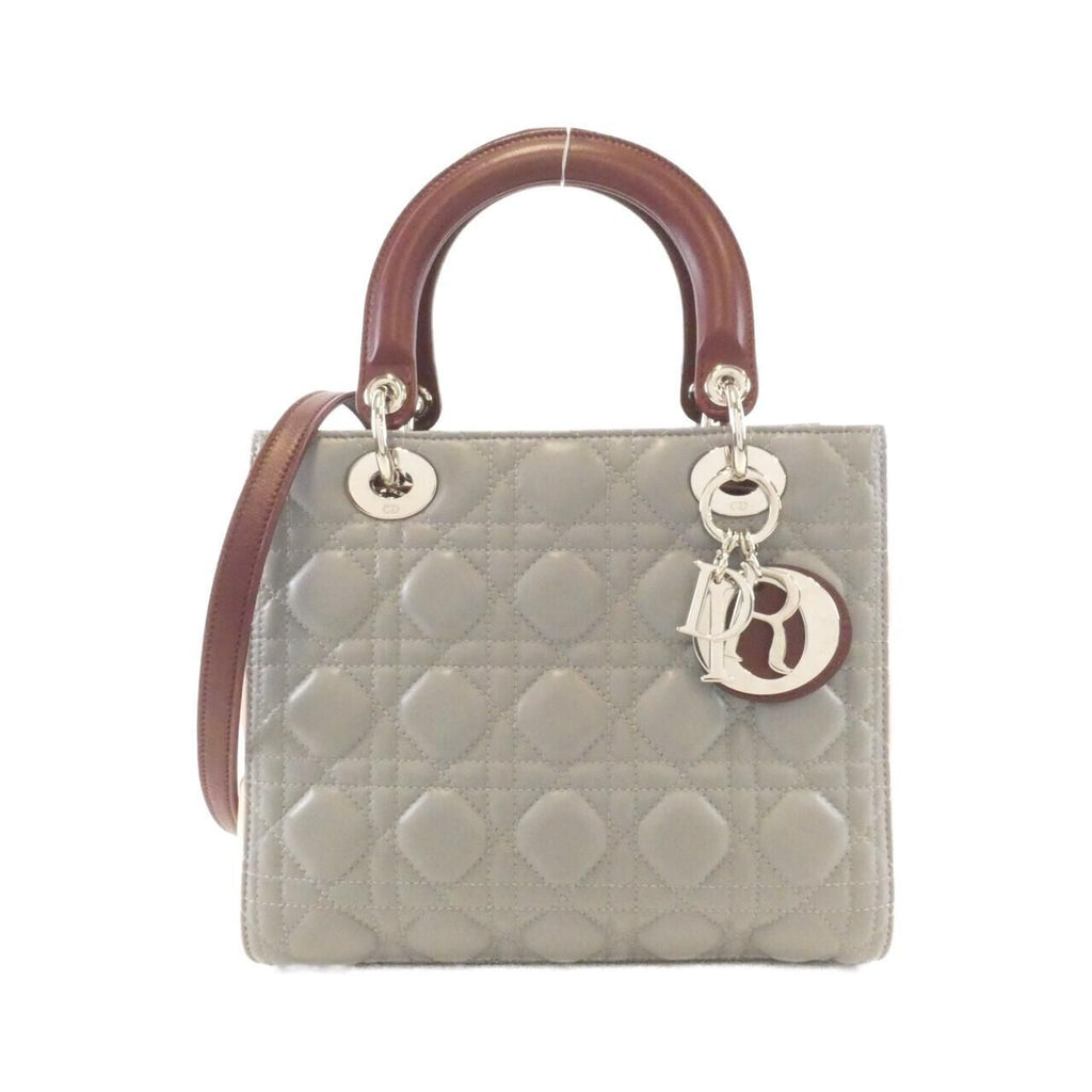Dior Lady Bag Handbag Gray