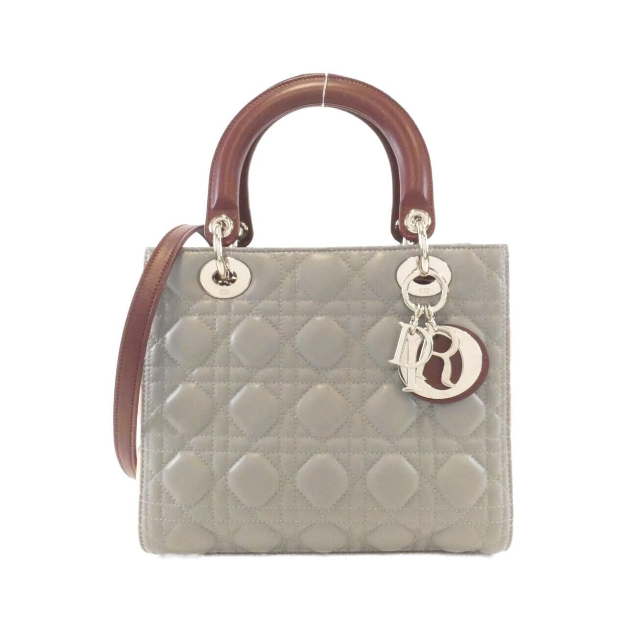 Dior Lady Bag Handbag Gray